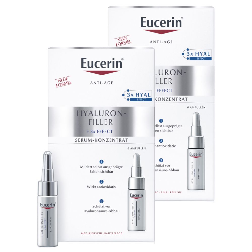 Eucerin® Hyaluron-Filler Serum Concentrate - save 20% now with code "eucerin20" 2x6x5 ml