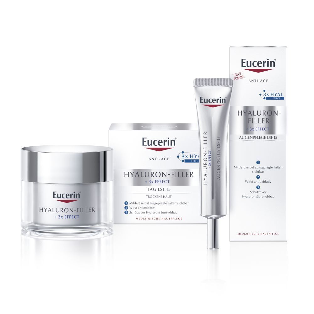 Eucerin® Hyaluron-Filler day care for dry skin + Eucerin® HYALURON-FILLER eye care 1 St