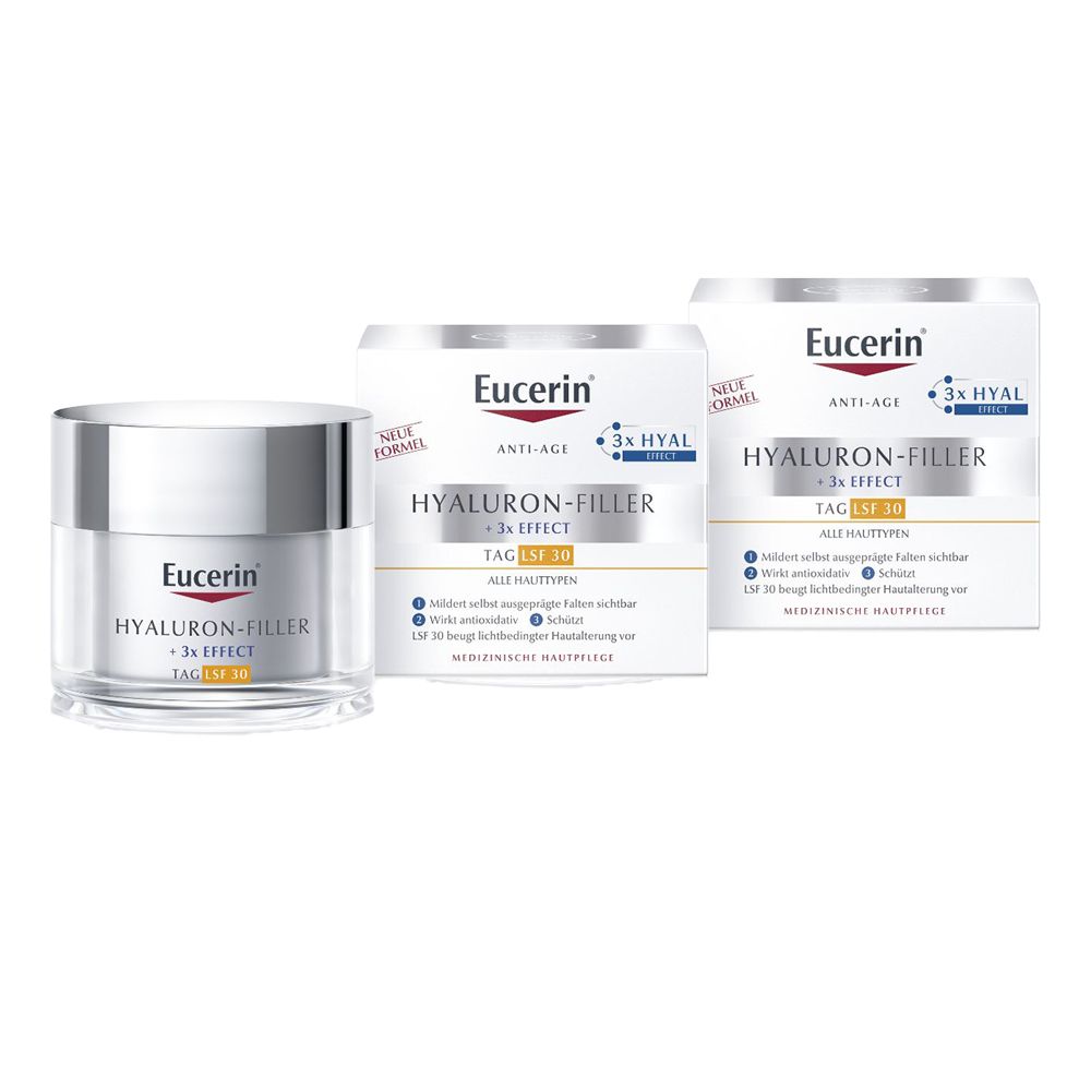 Eucerin® Hyaluron-Filler Day Care SPF 30 - now save 20% with code "eucerin20" 2x50 ml