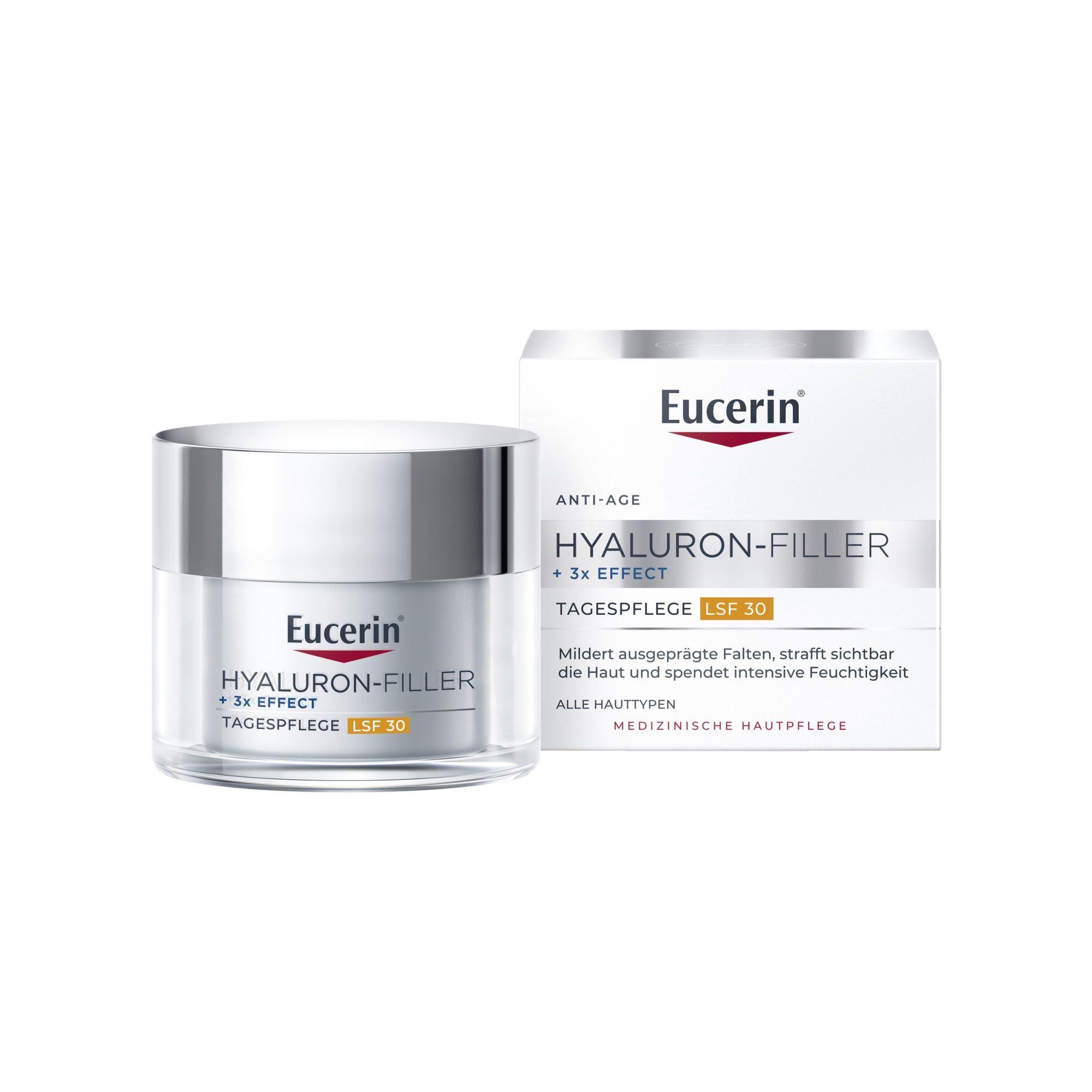 Eucerin® Hyaluron-Filler day care with SPF 30 - smoothes wrinkles & prevents light-induced skin aging - now save 20% with code "eucerin20" 50 ml