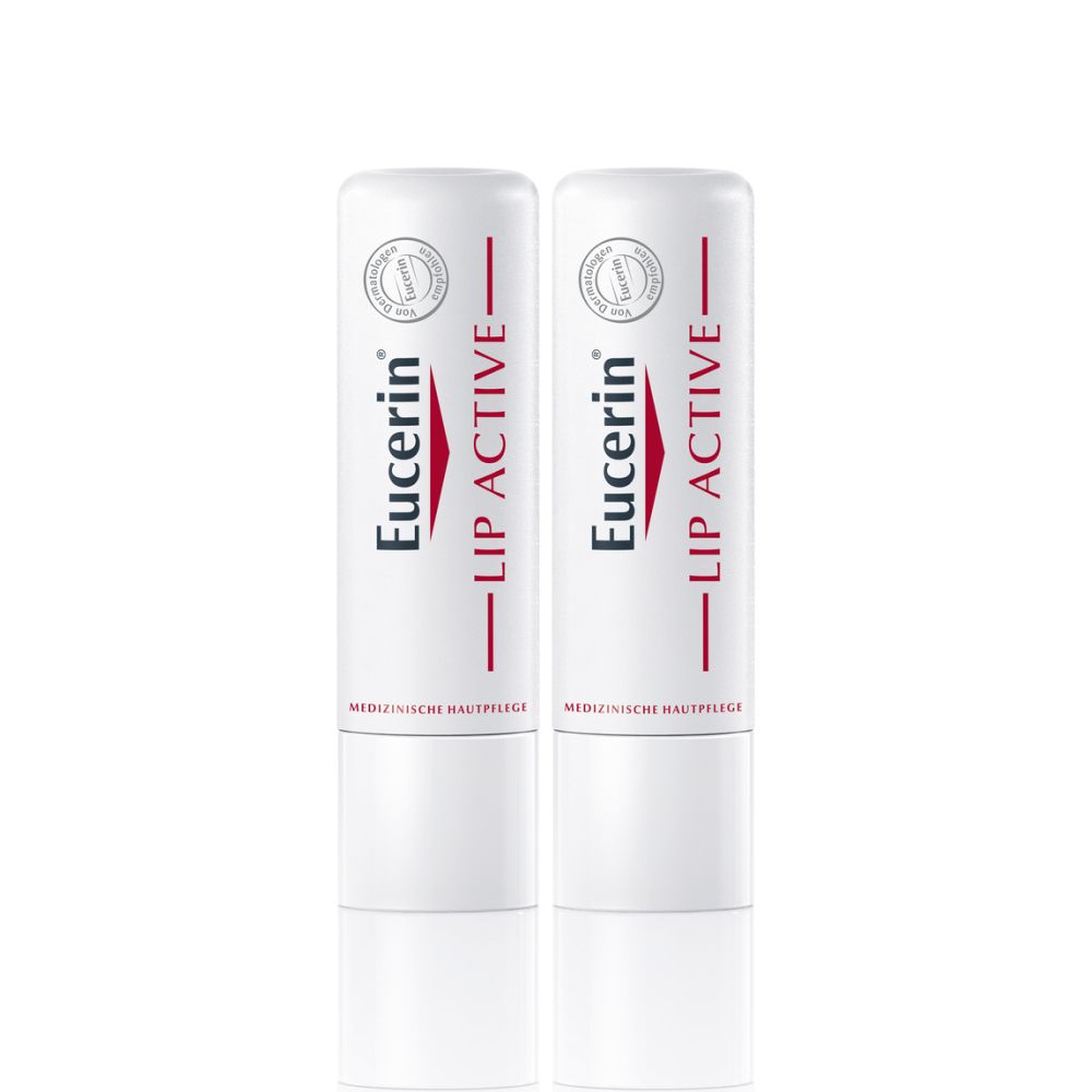 Eucerin® Lip Active - lip care for dry, chapped and cracked lips - now save 20% with code "eucerin20" 2x4,8 g