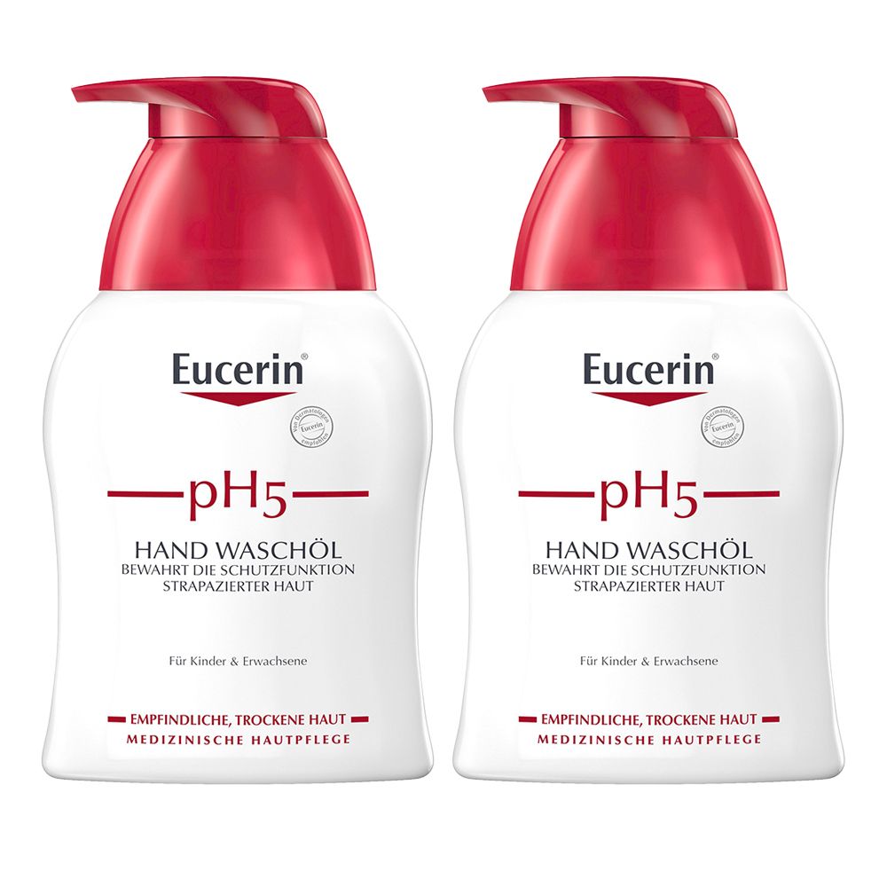 Eucerin® pH5 hand wash oil - save 20% now with code "eucerin20" 2x250 ml