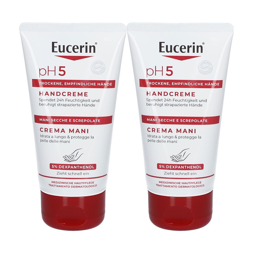 Eucerin® pH5 hand cream - save 20% now with code "eucerin20" 2x75 ml