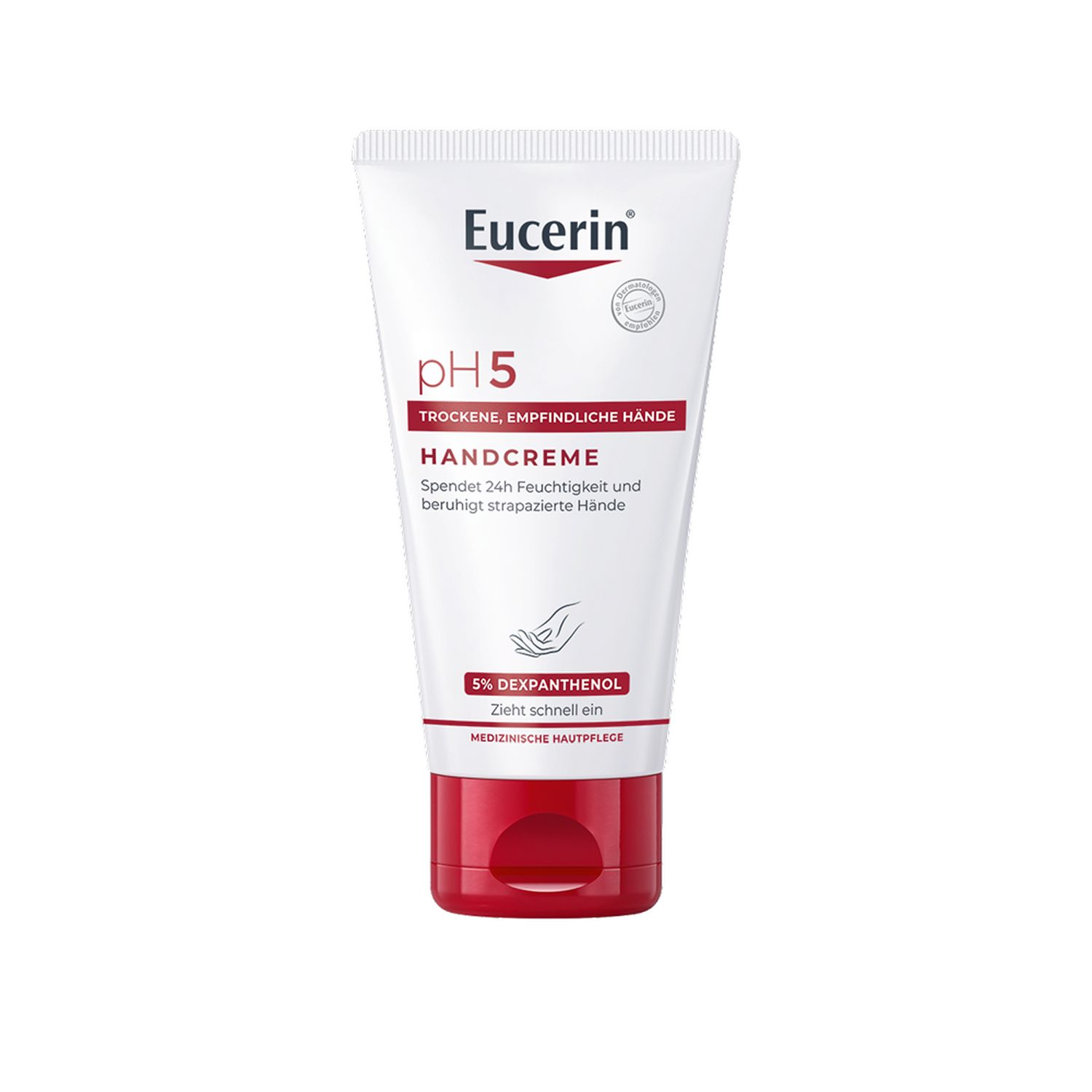 Eucerin® pH5 hand cream - nourishes sensitive, dry and stressed skin & strengthens the natural protective function - now save 20% with code "Eucerin20" 75 ml