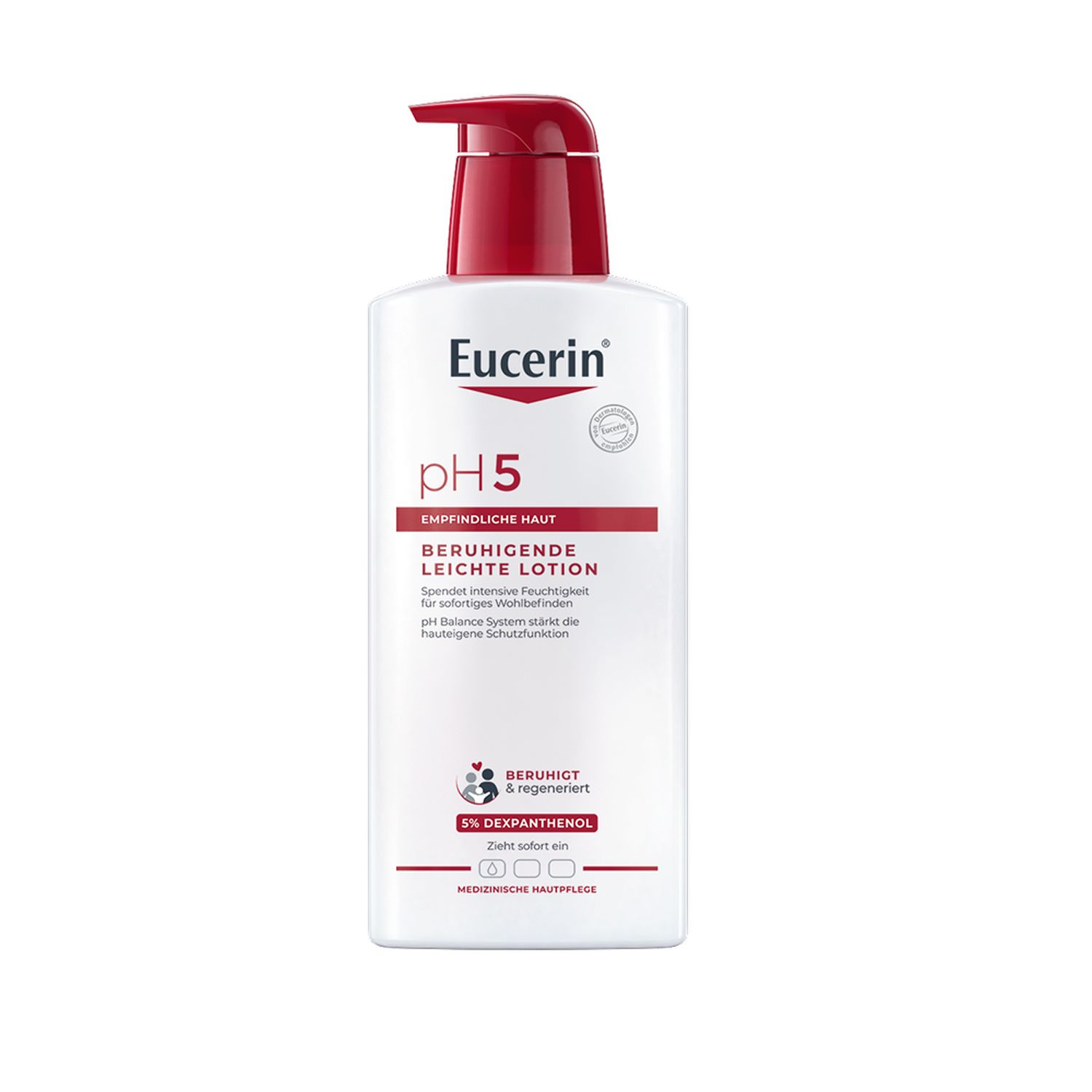 Eucerin® pH5 Light Texture Lotion - nourishes sensitive, normal to dry skin & makes the skin more resilient - now save 20% with code "eucerin20" 400 ml