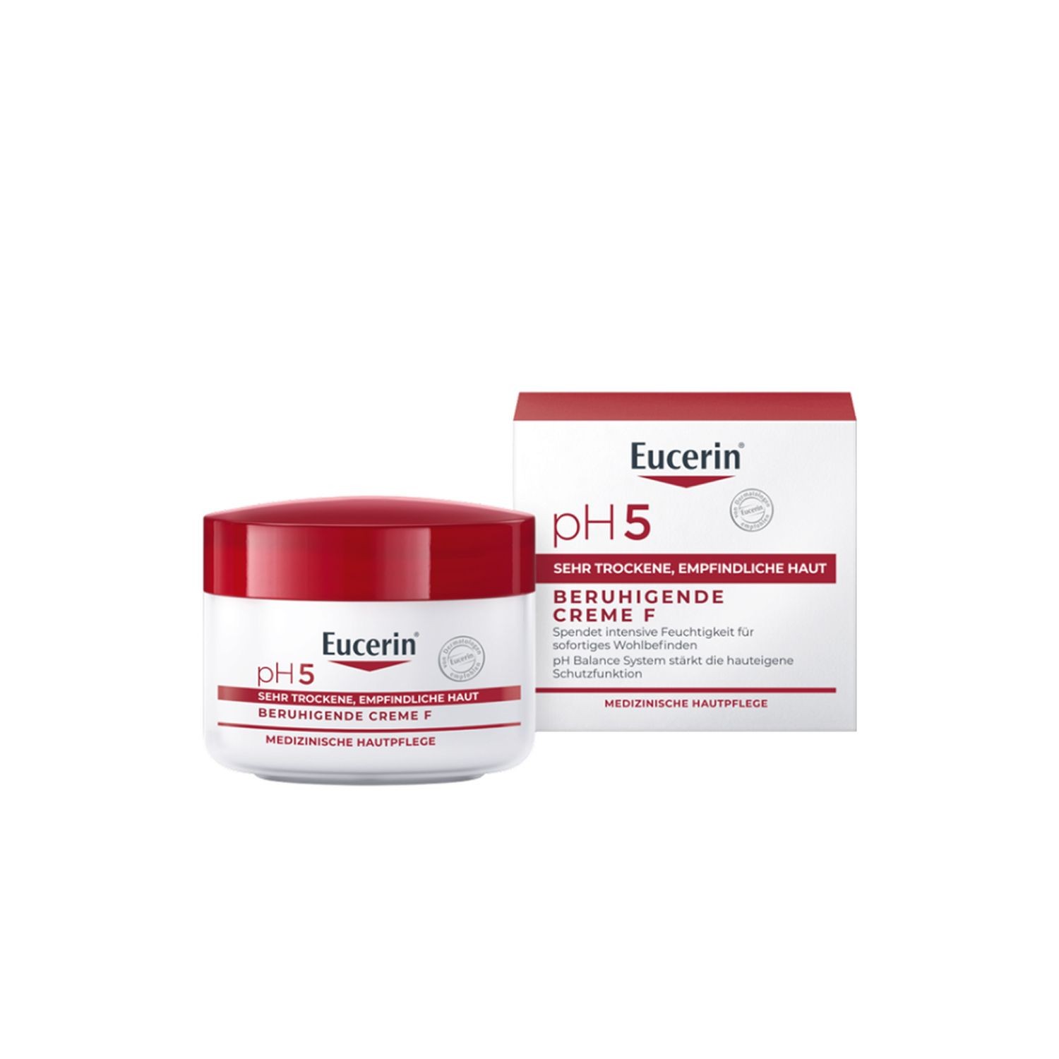 Eucerin® pH5 Rich Cream F - Soothing skin care for stressed skin, provides intensive moisture for 24 hours - now save 20% with code "eucerin20" 75 ml