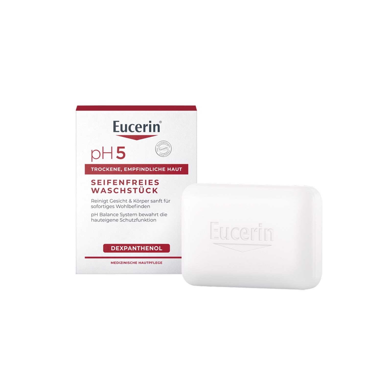 Eucerin® pH5 soap-free wash bar - cleanses sensitive and dry skin particularly gently & preserves the skin's protective function - now save 20% with code "eucerin20" 100 g