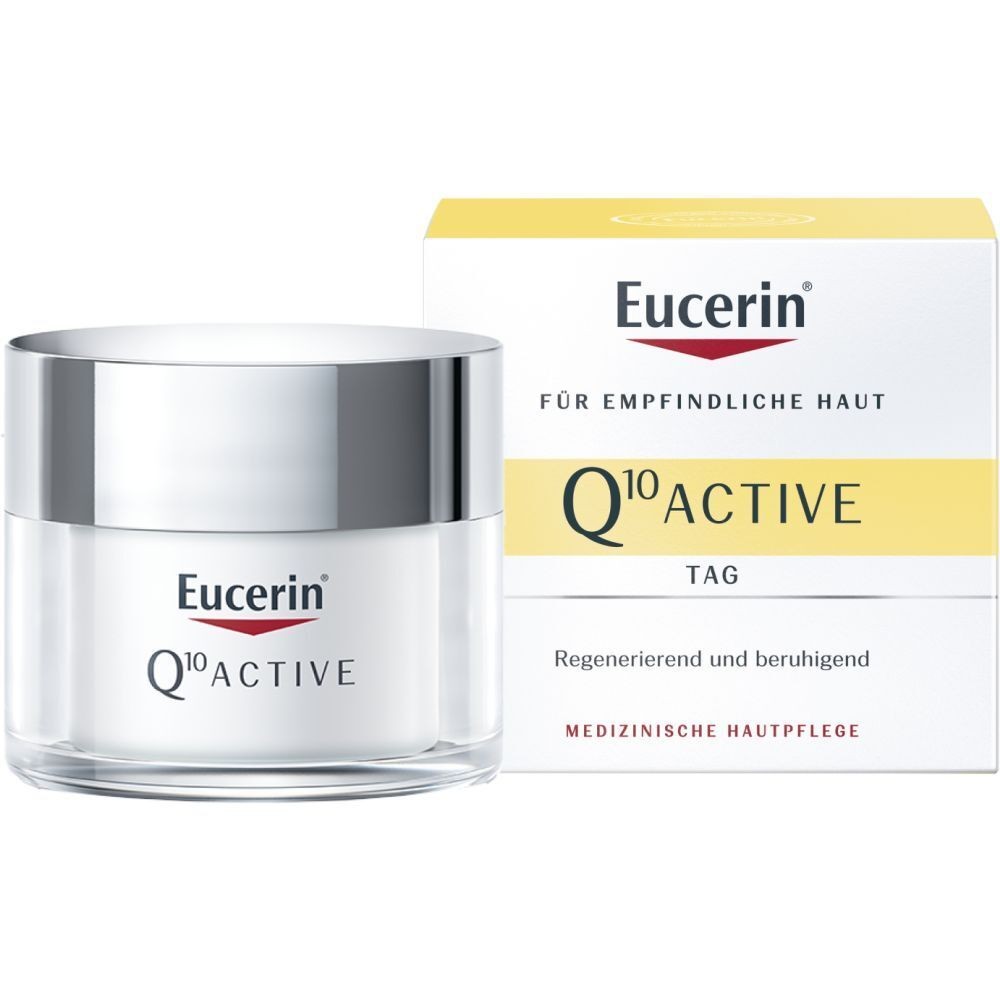 Eucerin® Q10 Active day care - anti-wrinkle day cream for dry skin - antioxidant face cream with Q10 - now save 20% with code "Eucerin20" 50 ml