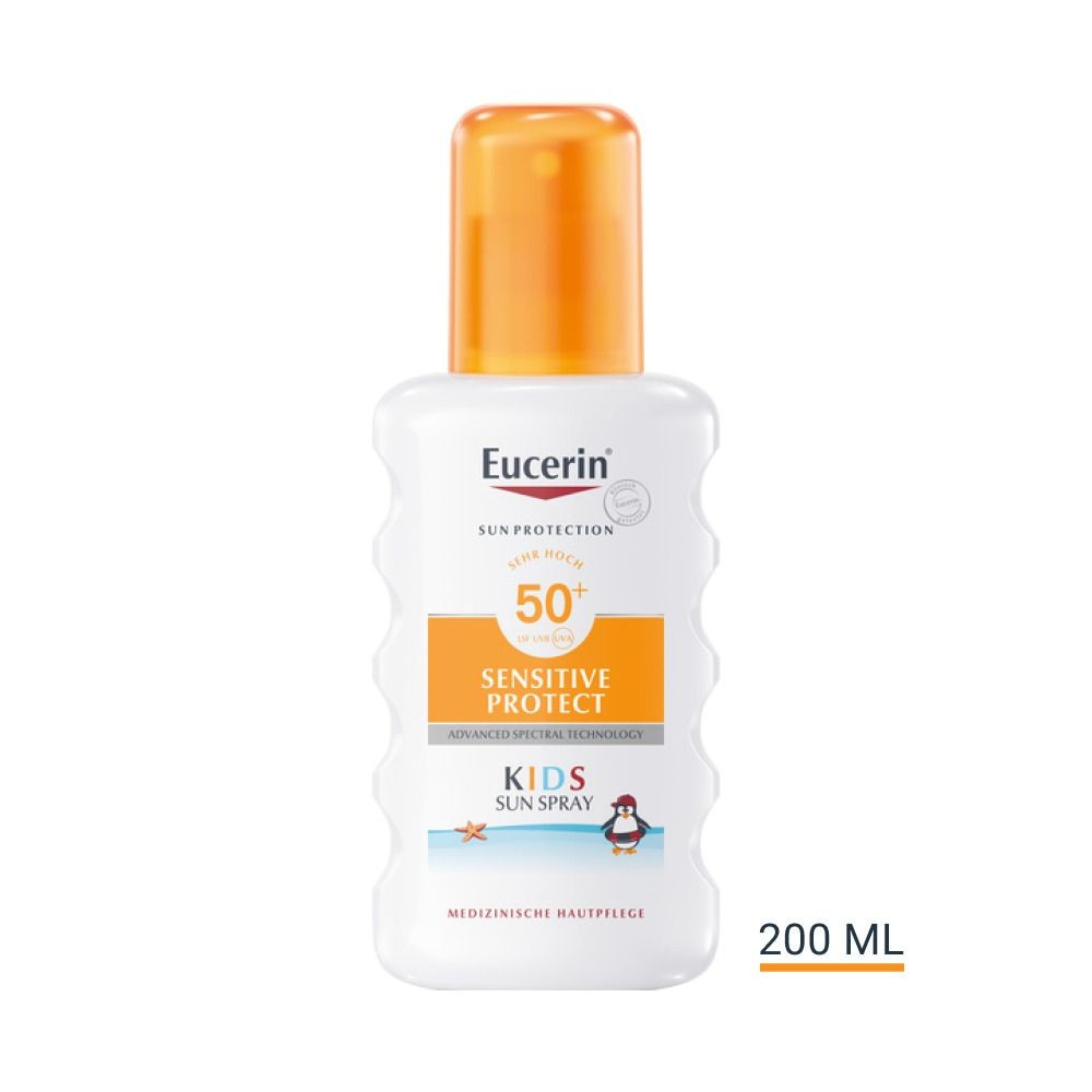 Eucerin® Sensitive Protect Kids Sun Spray SPF 50+ – very high sun protection for children 200 ml
