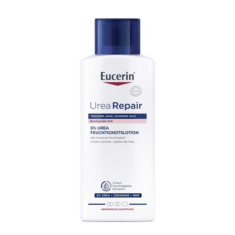 Eucerin® UreaRepair 5% Urea moisturizing lotion with a soothing scent - for rough, tense and very dry skin 250 ml