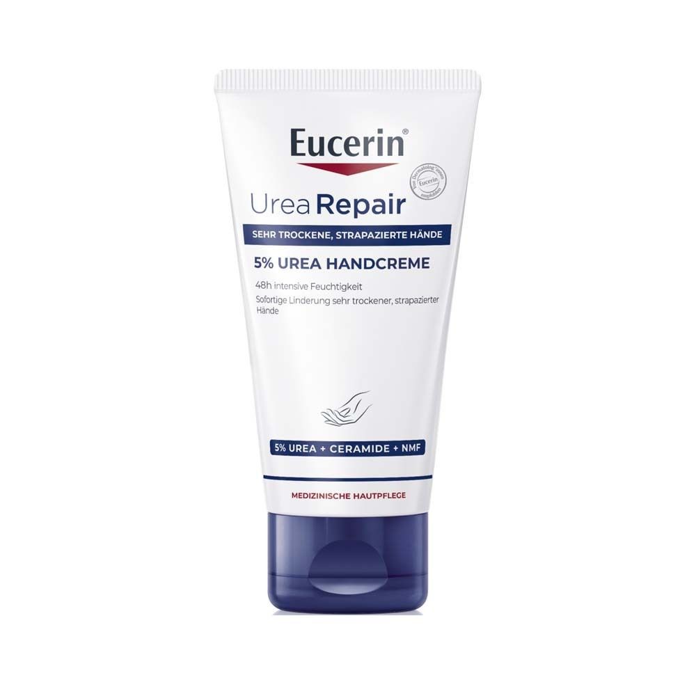 Eucerin® UreaRepair 5% Urea Hand Cream – intensive care for very dry and stressed hands 75 ml