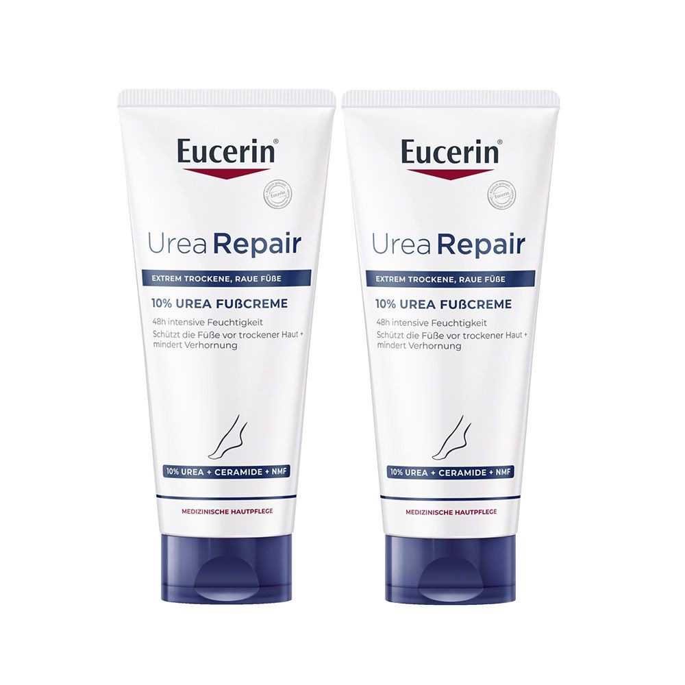 Eucerin® UreaRepair PLUS Fußcreme 10 % - jetzt 20% sparen mit Code "eucerin20" 2x100 ml