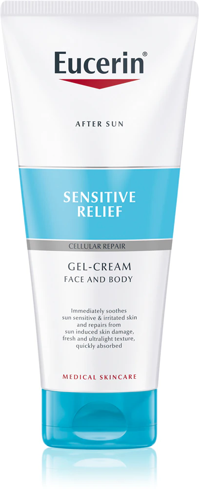 Eucerin Sensitive Relief Gel-Cream after sunbathing