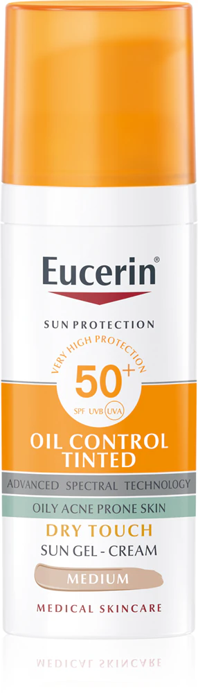 Eucerin Sun Oil Control Tinted Sunscreen Gel SPF 50+ None