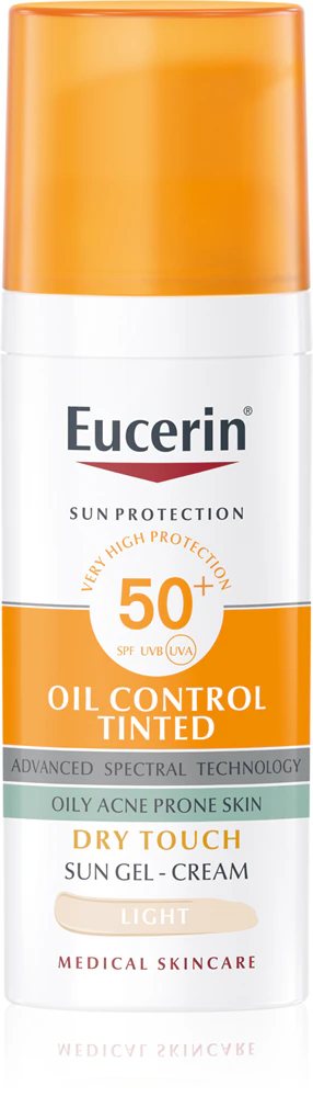 Eucerin Sun Oil Control Tinted Sunscreen Gel SPF 50+ None