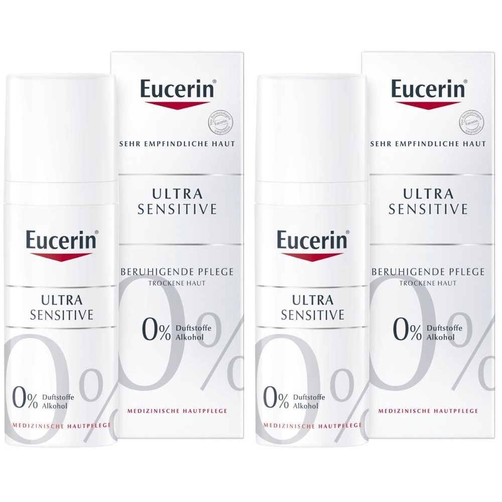 Eucerin UltraSensitive Soothing Care for Dry Skin – reduces skin hypersensitivity 2x50 ml