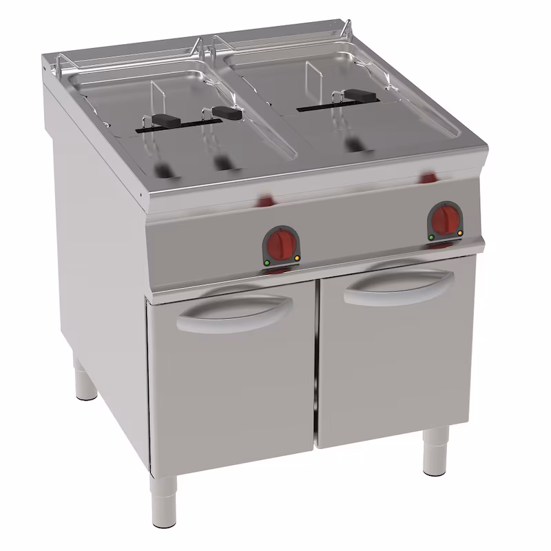 EURAST - Electric fryer 25+25 liters on stand - 800x900x900 mm - 40000 W 400/3V - 39780613