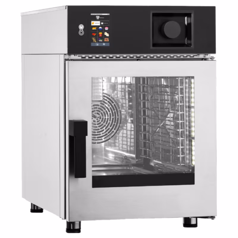 EURAST - Electric combi steamer with automatic cleaning 6 GN 1/1 - 520x800x770 mm - 6900 W 400/3V - 41W160MK