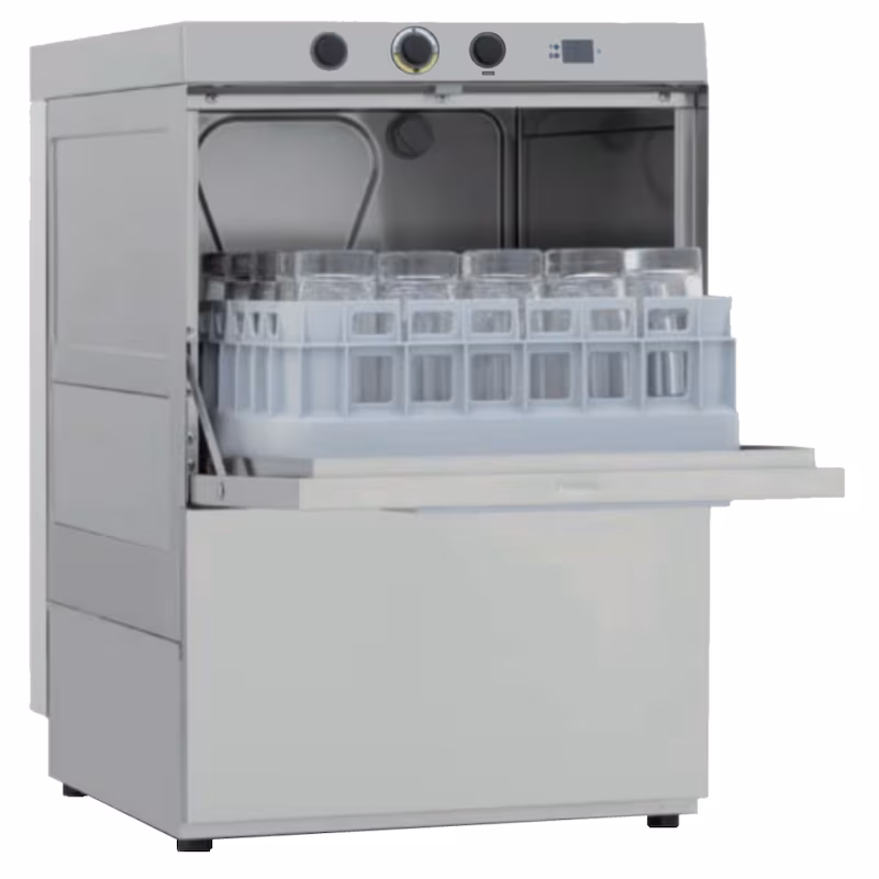 EURAST - Industrial glass cleaner 35x35 double wall with soap dispenser and pump - 405x490x595 mm - 3500 W 230/1V - 45553719