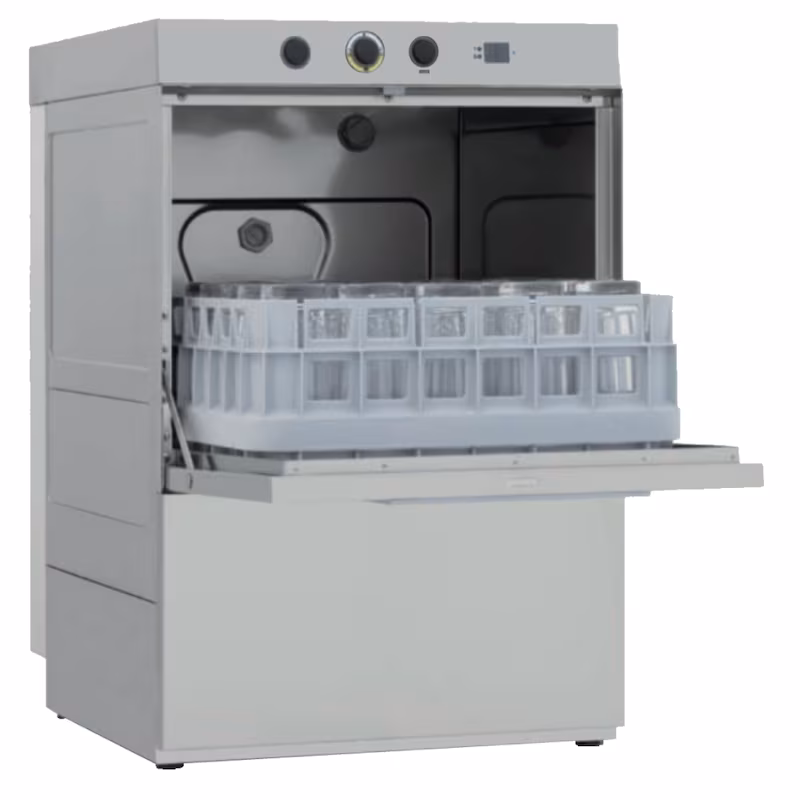 EURAST - Industrial glass cleaner 39x39 double wall with soap dispenser and pump - 440x535x670 mm - 3500 W 230/1V - 45163719