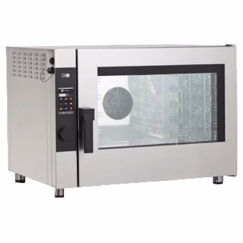 EURAST - Combi steamer with direct steam supply with gas operation 5 gn 1/1 or 600x400 - 900x750x720 mm - 9.5 Kw + 300 W 230/1V - 410R5GTM