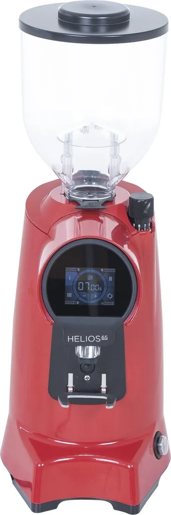 Eureka Helios 65 coffee grinder, red