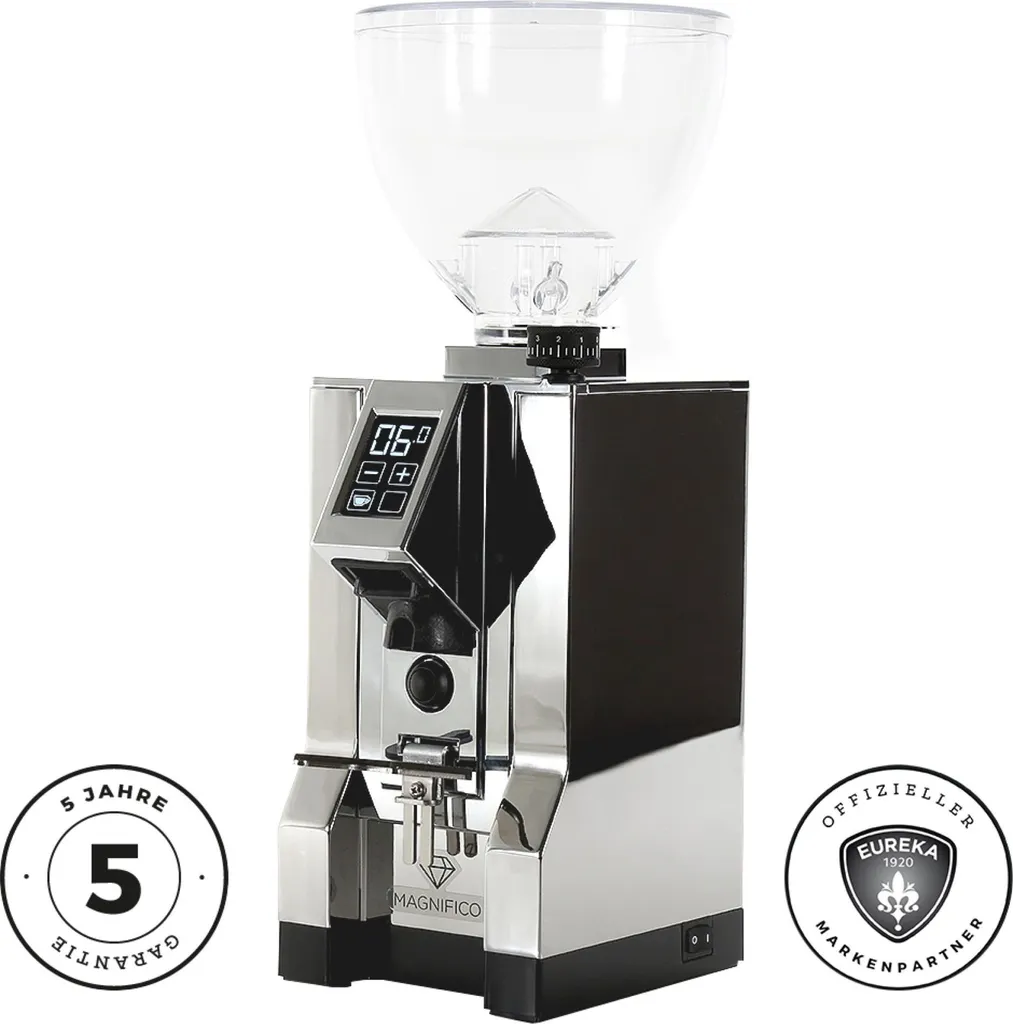 Eureka Mignon Magnifico 16 CR espresso grinder, chrome