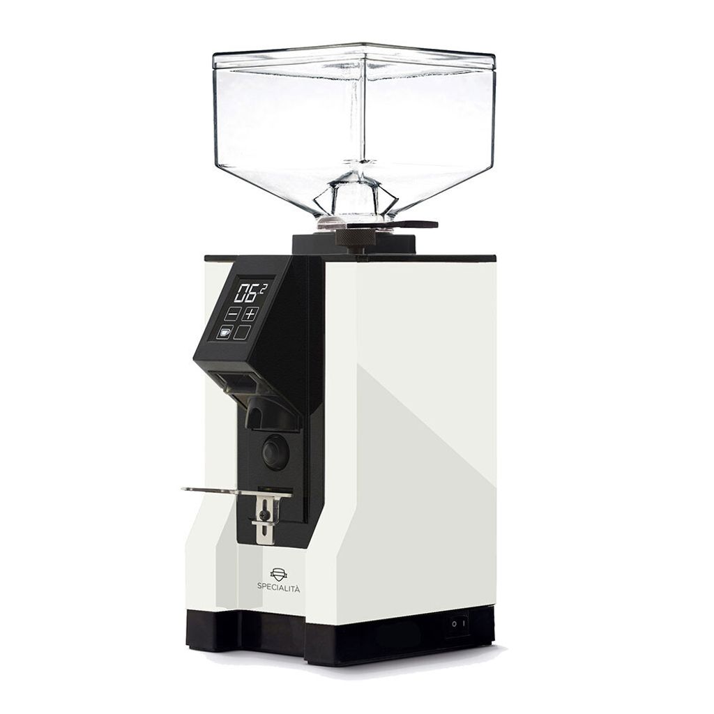 Eureka Mignon Specialità 15BL Espresso Grinder, 55mm Grinding Discs – White
