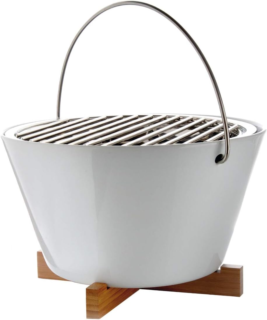 EVA SOLO | Tischgrill Porzellan white | Praktischer Griff | White