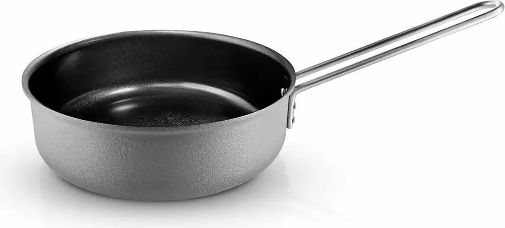 Eva Solo A/S Eva Trio Grey Line Sauteuse, Sauté Pan, Frying Pan, Handle Sauteuse, Ceramic Slip-Let Non-Stick Coating, Ø 24 cm, 260327