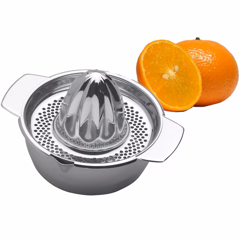 Eva Lemon Juicer, Stainless Steel, Rustproof, 18 x 8 x 16 cm