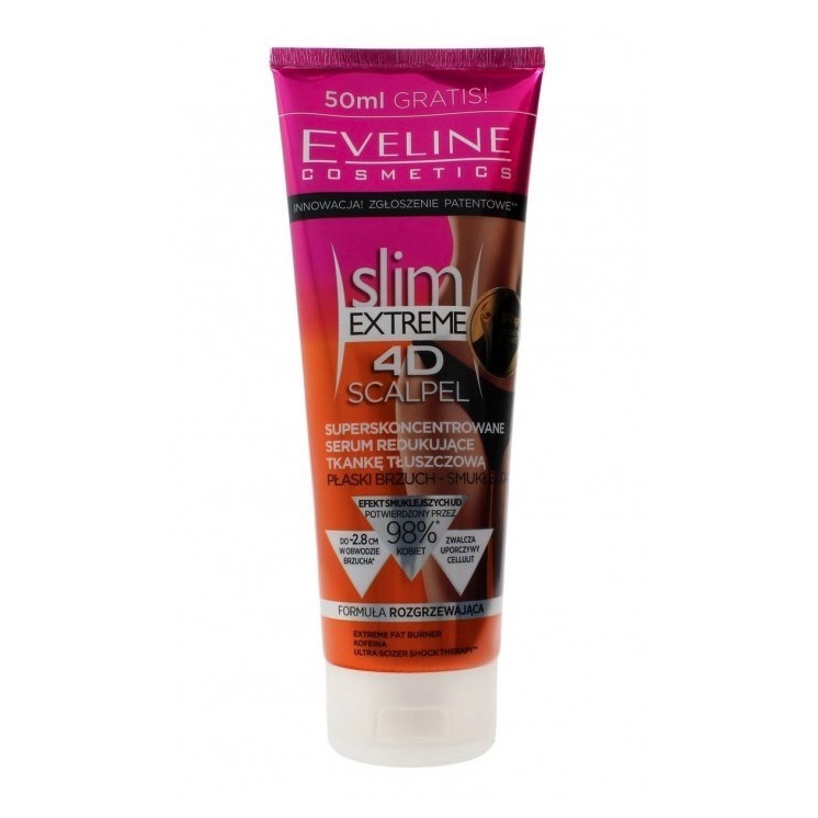 Eveline 4D Slim Extreme Scalpel Concentrated Flat Belly Serum 250 ml