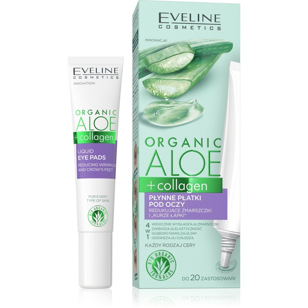 Eveline Organic Aloe + Collagen Eye Patches 20 ml