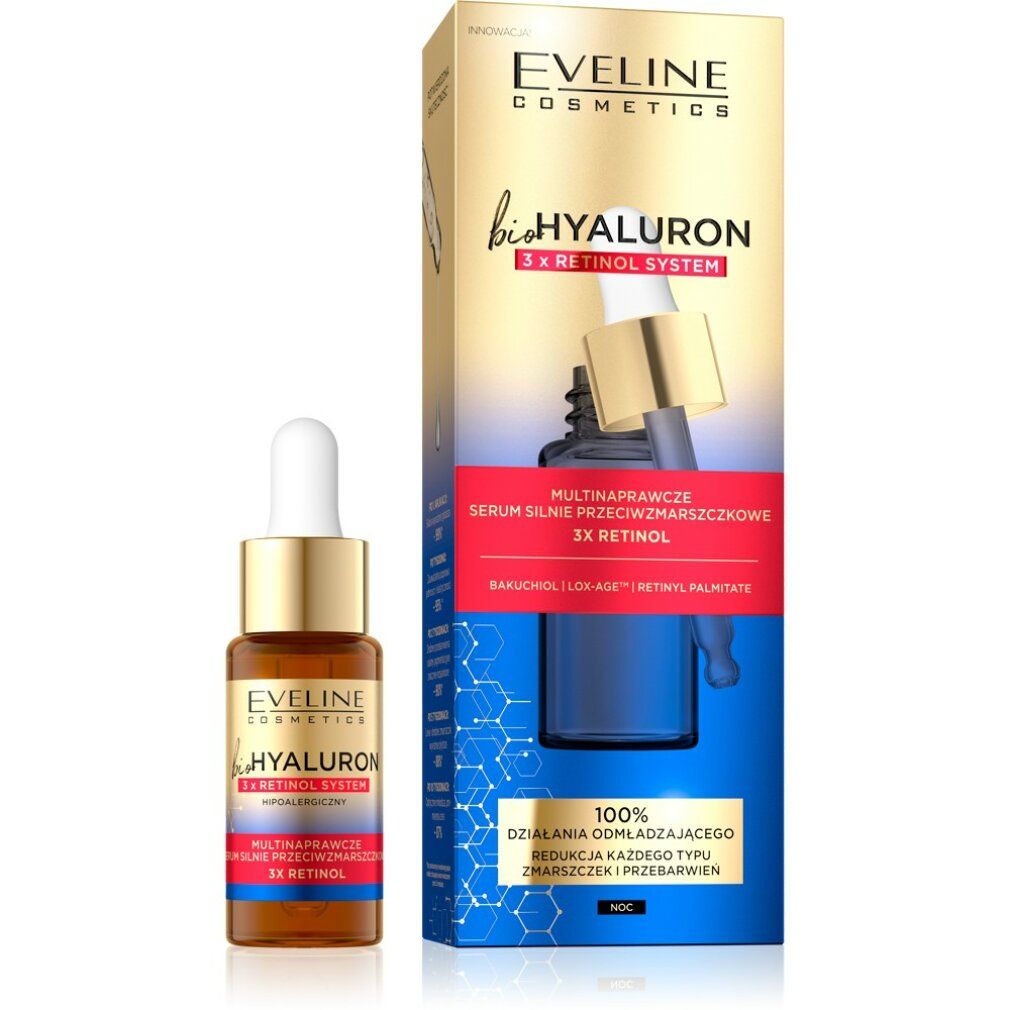 Eveline bioHYALURON 3xRetinol System Multinaparative Serum 18 ml