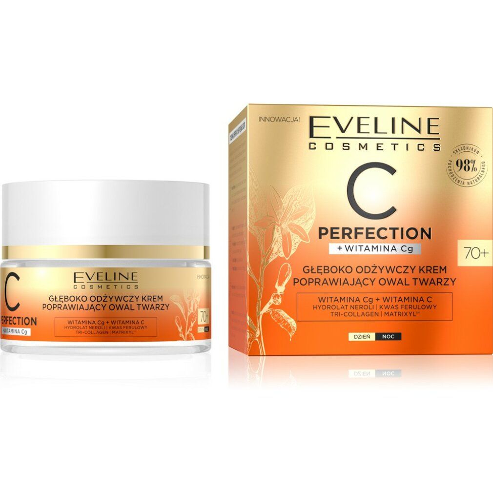 Eveline c Perfection Deeply Nourishing 70+ Day & Night Oval Face Cream 50 ml