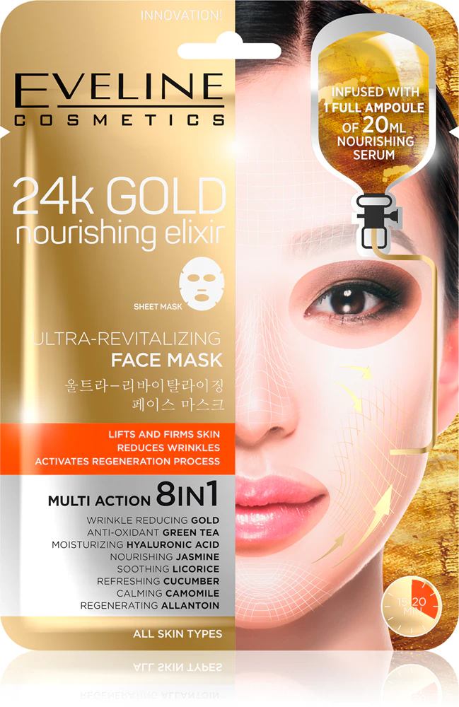Eveline Cosmetics 24k Gold Nourishing Elixir Lifting Mask