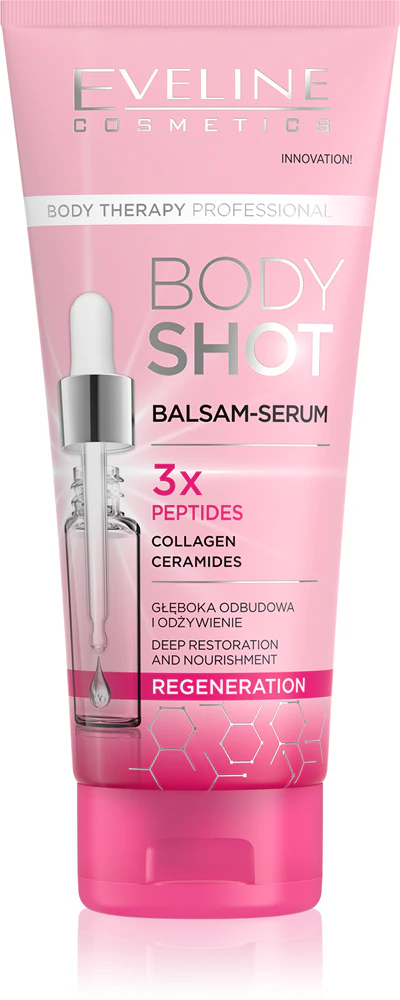 Eveline Cosmetics Body Shot 3x Peptides regenerating balm for very dry skin