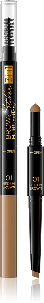 Eveline Cosmetics Brow Styler Precision Eyebrow Pencil 3in1