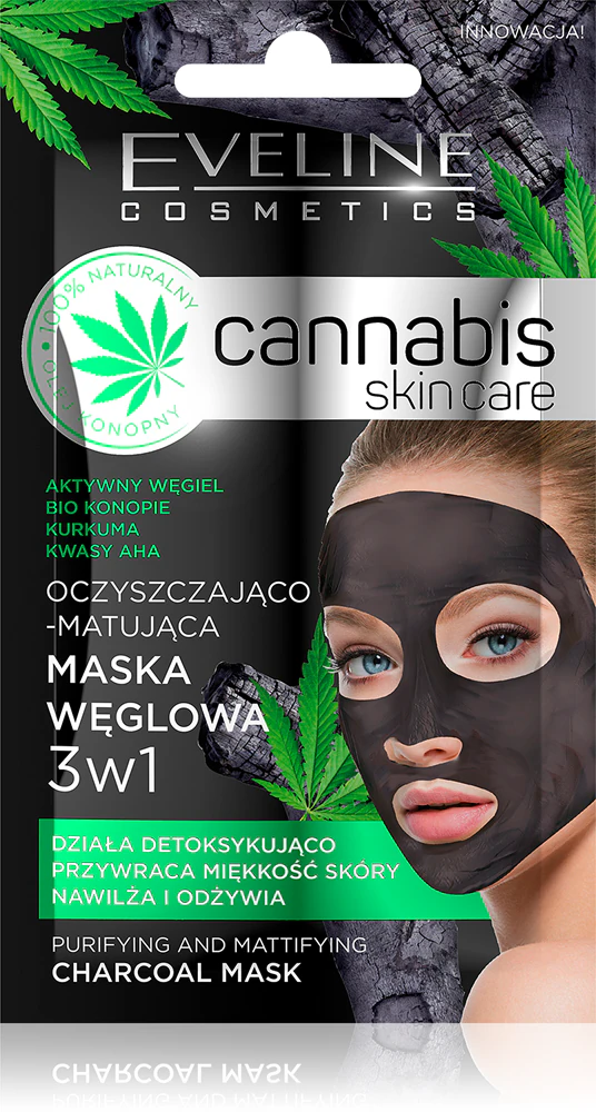 Eveline Cosmetics Cannabis Purifying Face Mask with Clay Minerals