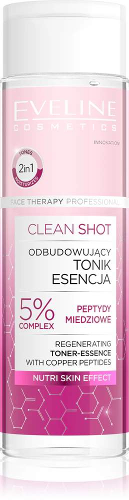 Eveline Cosmetics Clean Shot 5% Copper Peptide Complex revitalizing tonic