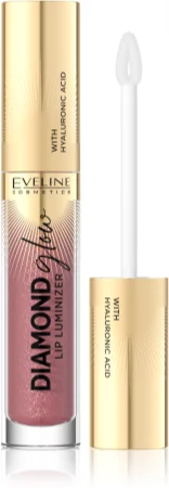 Eveline Cosmetics Diamond Glow glitter lip gloss with hyaluronic acid Farbton 07 Golden Dust 4,5 ml