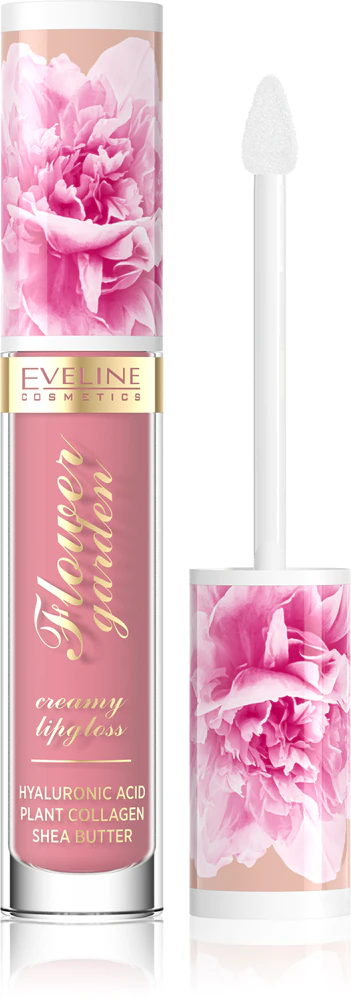 Eveline Cosmetics Flower Garden cream gloss for the lips with hyaluronic acid