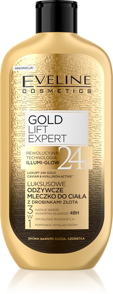 Eveline Cosmetics Gold Lift Expert nourishing body cream with gold powder