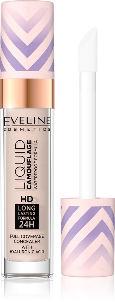 Eveline Cosmetics Liquid Camouflage waterproof corrector with hyaluronic acid Farbton 02 Light Vanilla 7,5 ml