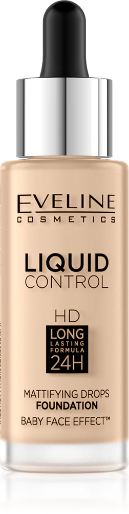 Eveline Cosmetics Liquid Control Liquid make-up with a pipette Farbton 015 Light Vanilla 32 ml