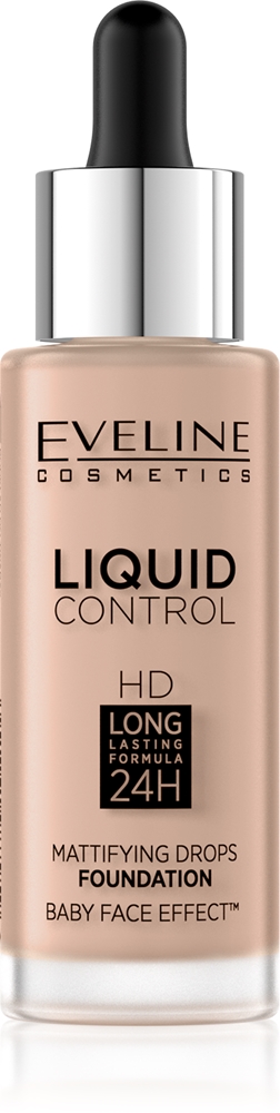 Eveline Cosmetics Liquid Control Liquid make-up with a pipette Farbton 025 Light Rose 32 ml