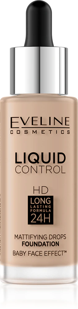 Eveline Cosmetics Liquid Control Liquid make-up with a pipette Farbton 035 Natural Beige 32 ml