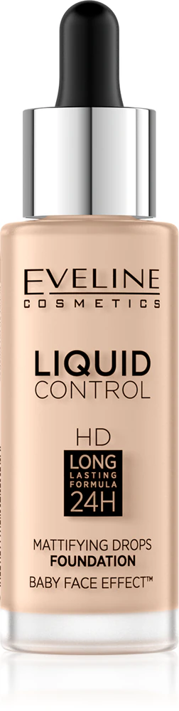 Eveline Cosmetics Liquid Control Liquid make-up with a pipette Farbton 040 Warm Beige 32 ml