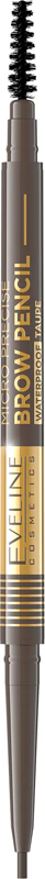 Eveline Cosmetics Micro Precise waterproof eyeliner with 2 in 1 brush Farbton 01 Taupe 4 g