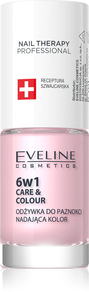 Eveline Cosmetics Nail Therapy Care & Color Conditioner for fingernails 6 in 1 Farbton Pink 5 ml